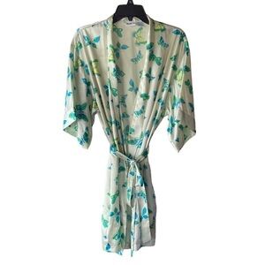 Mix it Butterfly robe blue green Ethereal Spring Summer Fairycore  Boho Pajama